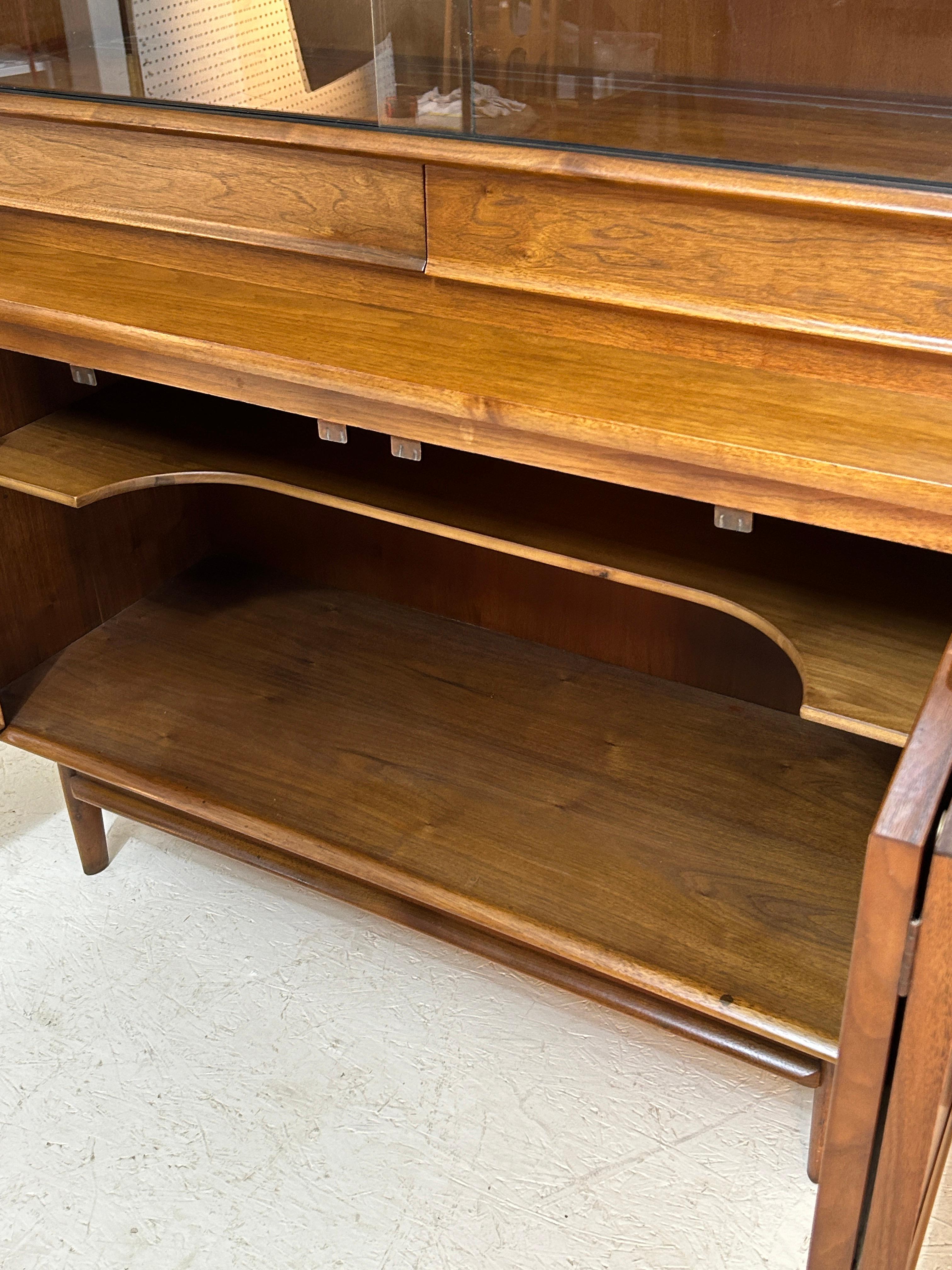 American Barney Flagg for Drexel 1962 Parallel Hutch For Sale