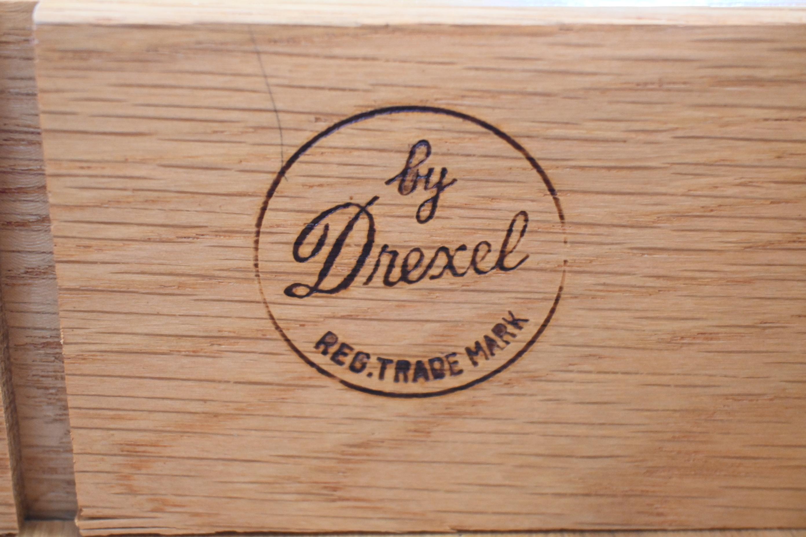 Barney Flagg for Drexel Furniture Parallel Walnut Mid Century Highboy Dresser 5