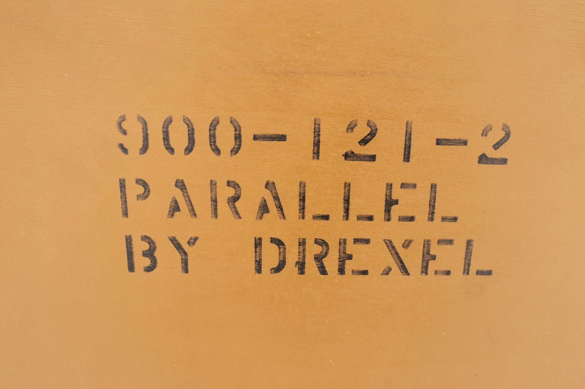 Barney Flagg for Drexel Mid Century Parallel Lowboy Dresser For Sale 7