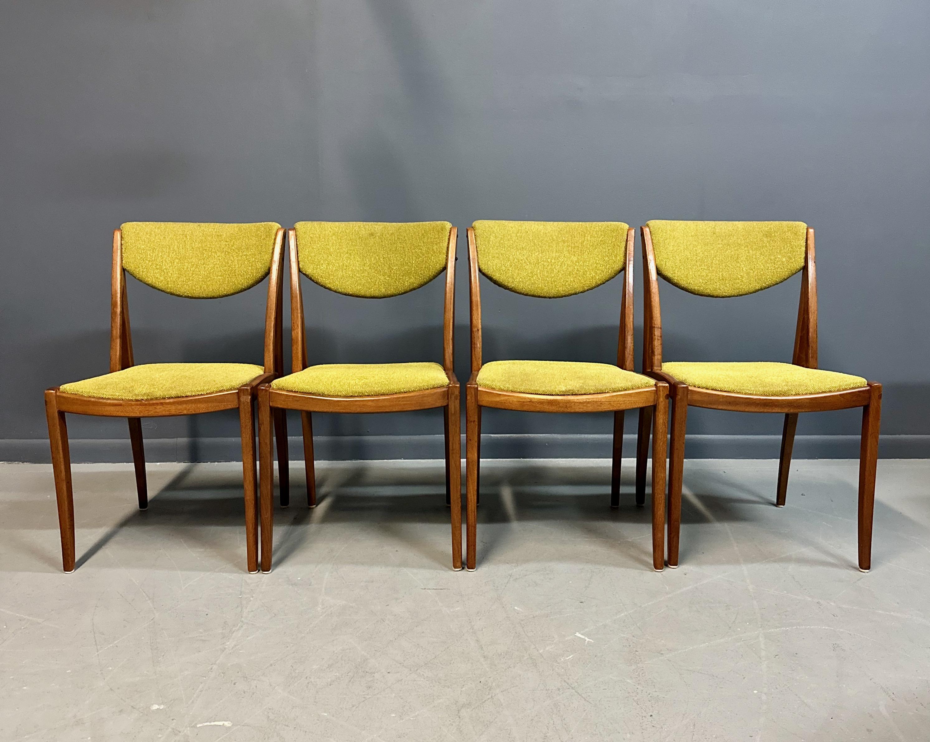 Mid-Century Modern Barney Flagg for Drexel Midcentury Dining Chairs set of Four