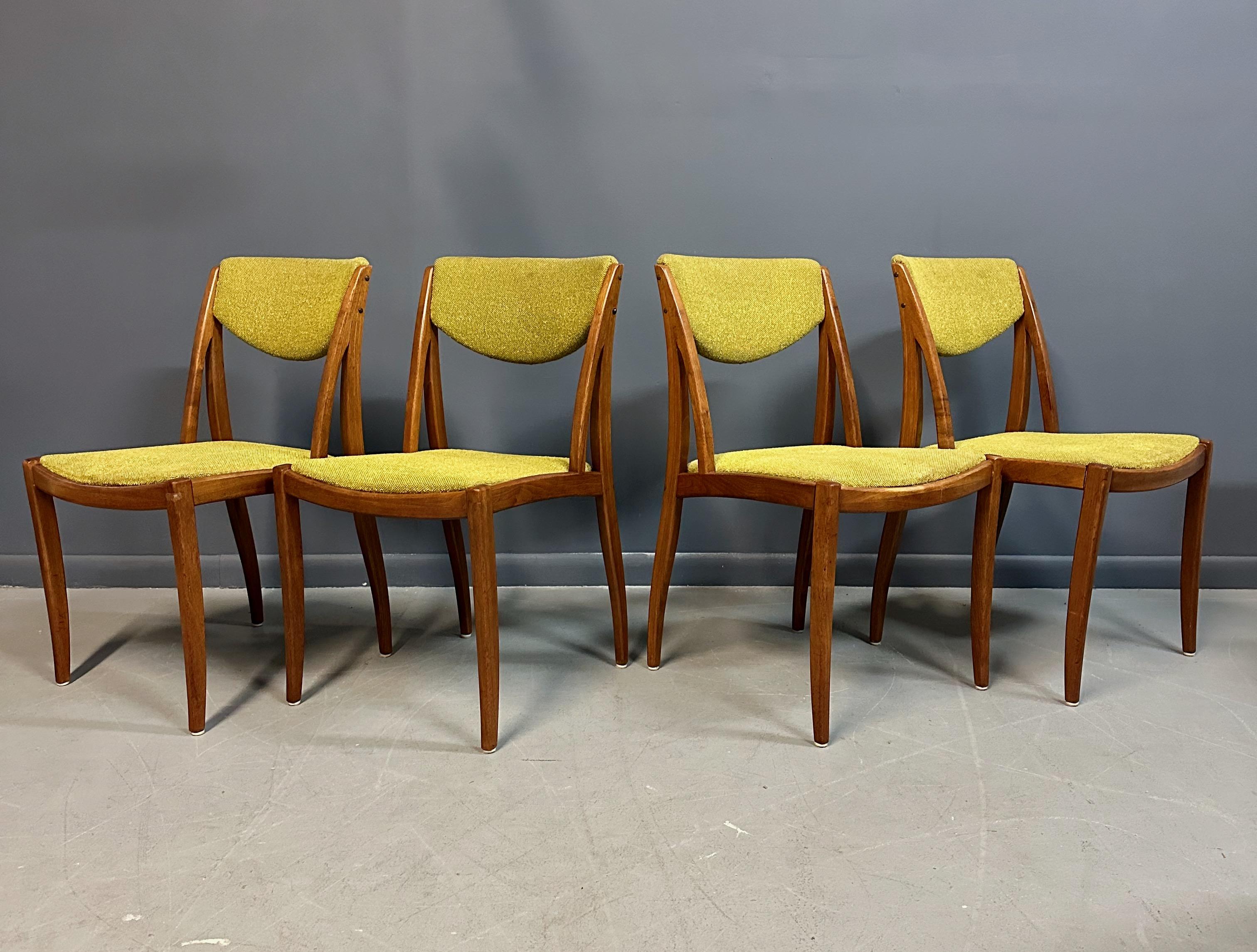 North American Barney Flagg for Drexel Midcentury Dining Chairs set of Four