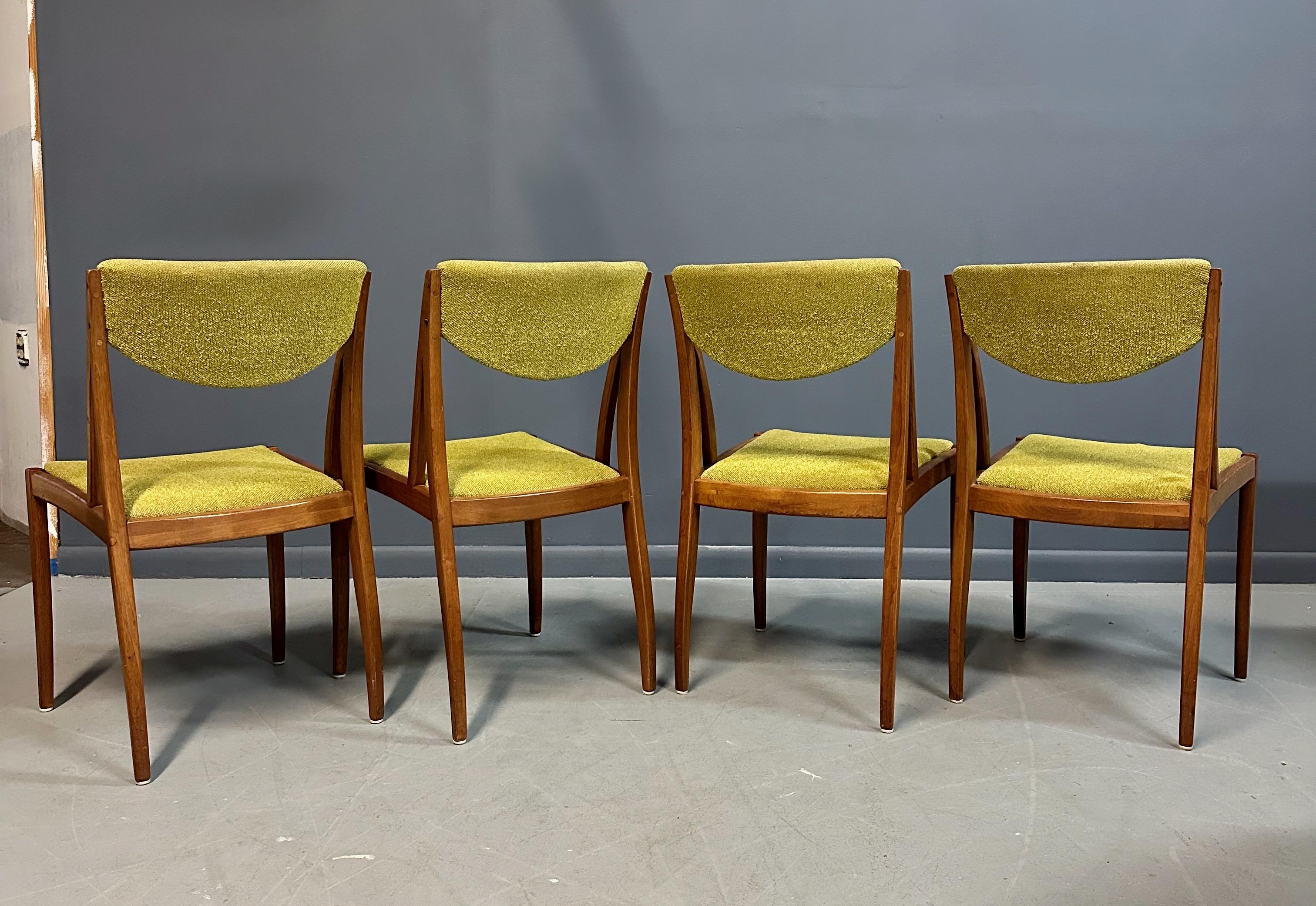 Barney Flagg for Drexel Midcentury Dining Chairs set of Four 2