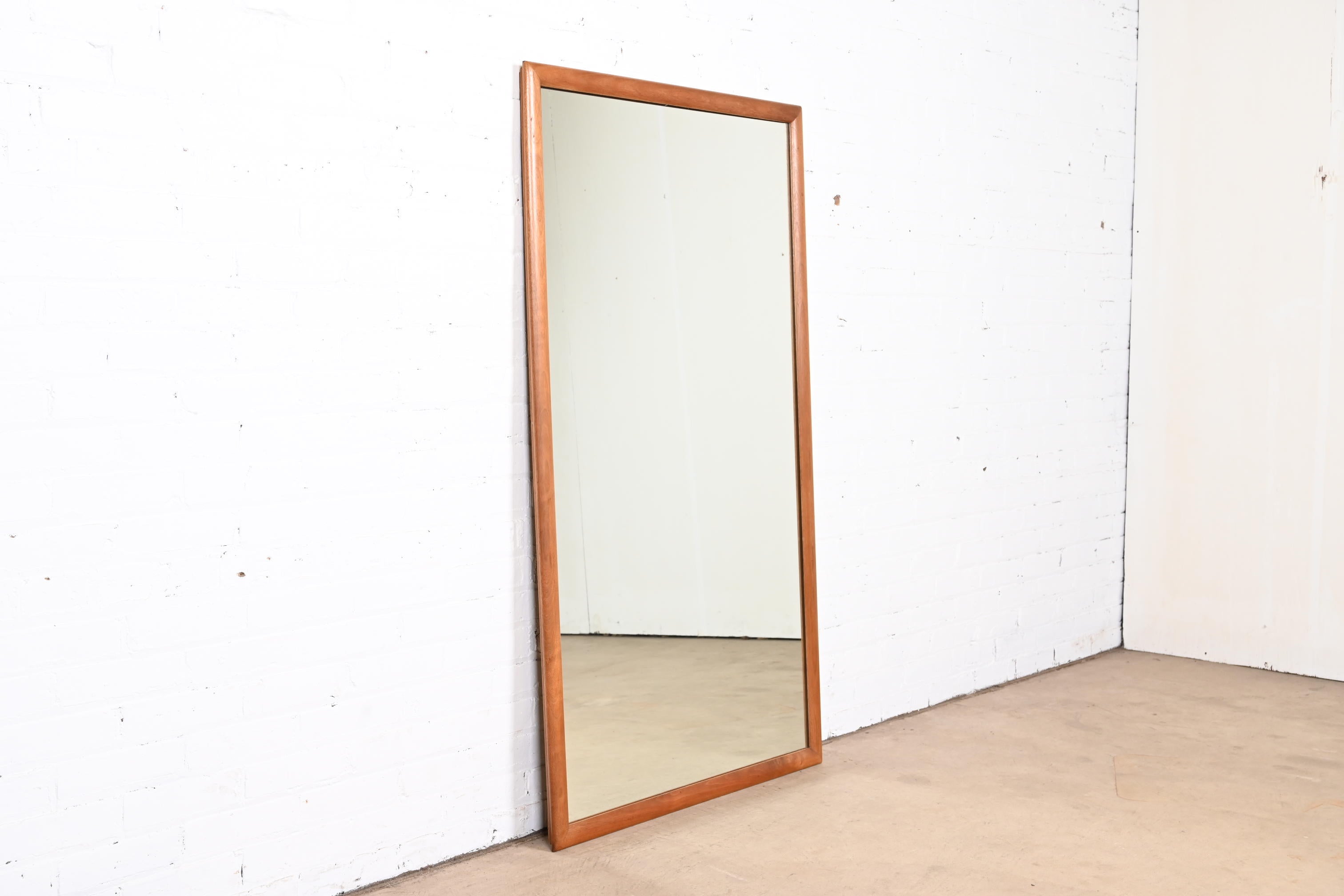 American Barney Flagg for Drexel Parallel Mid-Century Modern Cherry Framed Large Mirror