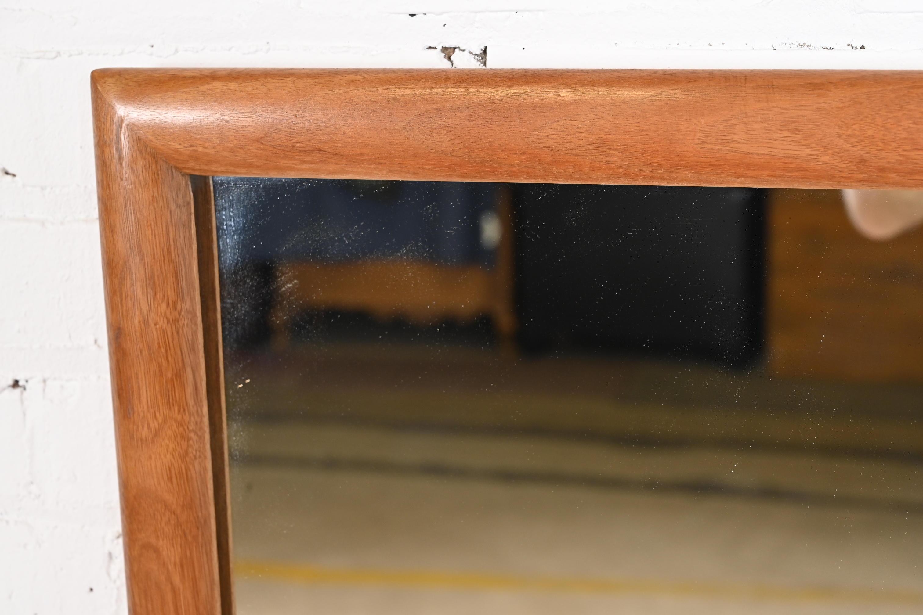 Mid-20th Century Barney Flagg for Drexel Parallel Mid-Century Modern Cherry Framed Large Mirror