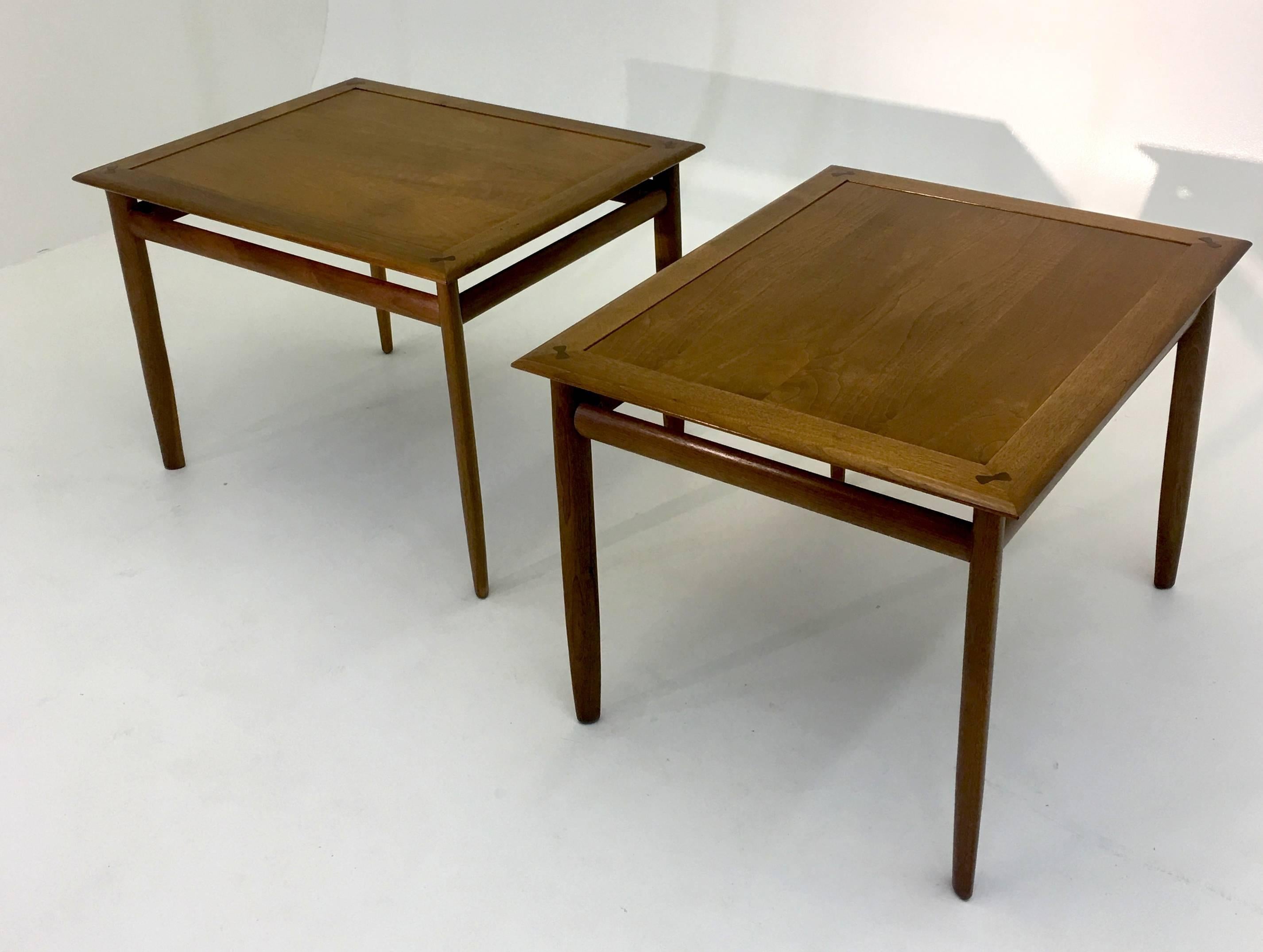 Drexel, Parallel series, designed by Barney Flagg. Produced 1962, USA, walnut
Measures: 30 deep x 24 wide and 21.25 inches tall. All examples signed to the bottom. Stamped and dated 1962. Walnut and in excellent condition with all edges sculpted