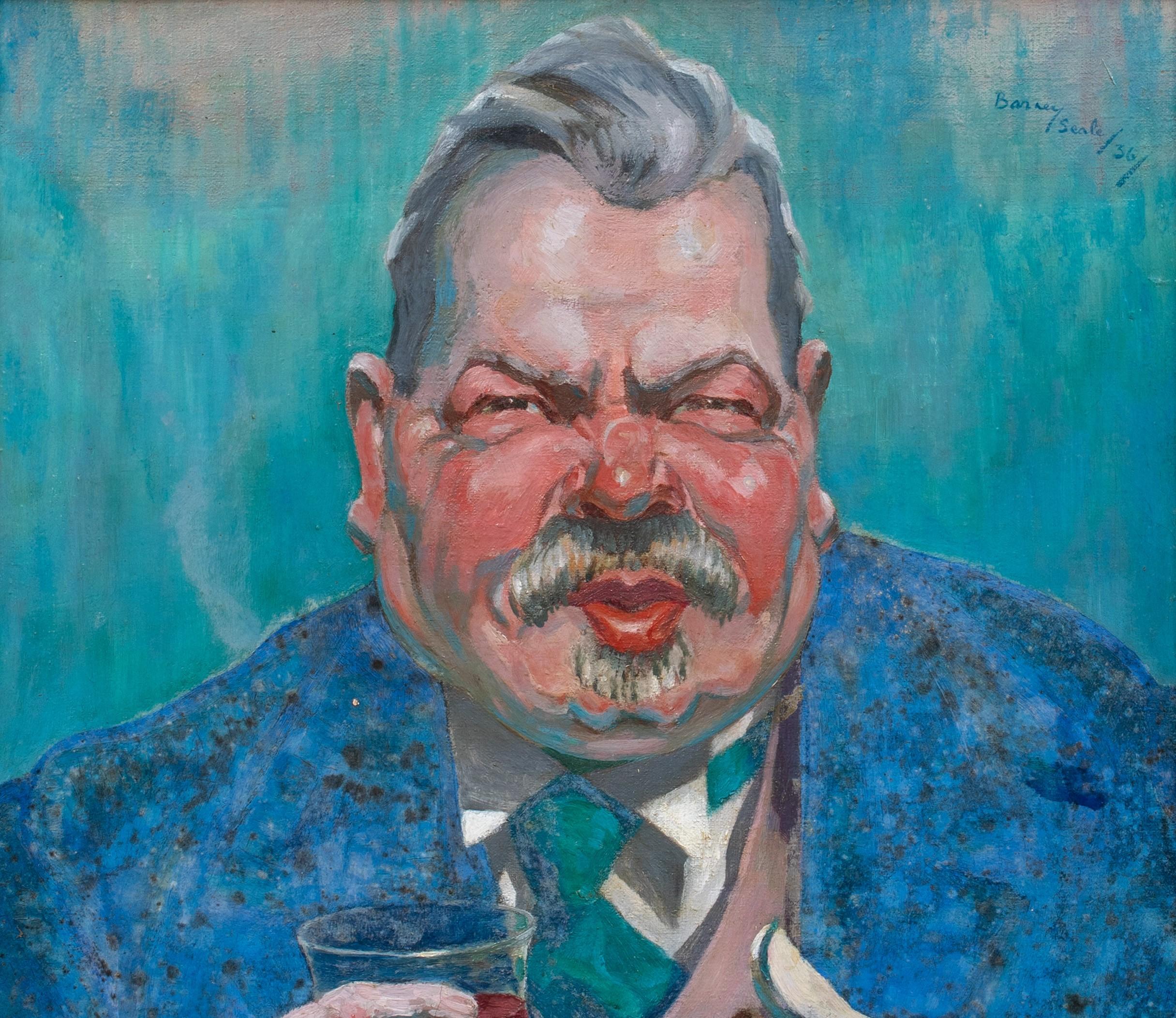 Portrait Of John Gilbert Seale, The Artists Father, With Sherry And A Cigar, circa

by Barney SEALE (1896-1957)

Circa 1940 English portrait of the artists father John with a sherry and cigar in hand, oil on canvas by Barney Seale. Excellent quality
