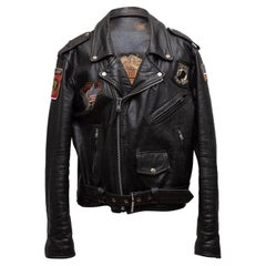 Barney's Schwarze New Yorker Leder-Motojacke