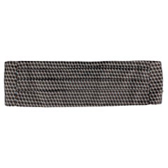 BARNEY'S NEW YORK Black Blue Geometric Silk Cummerbund