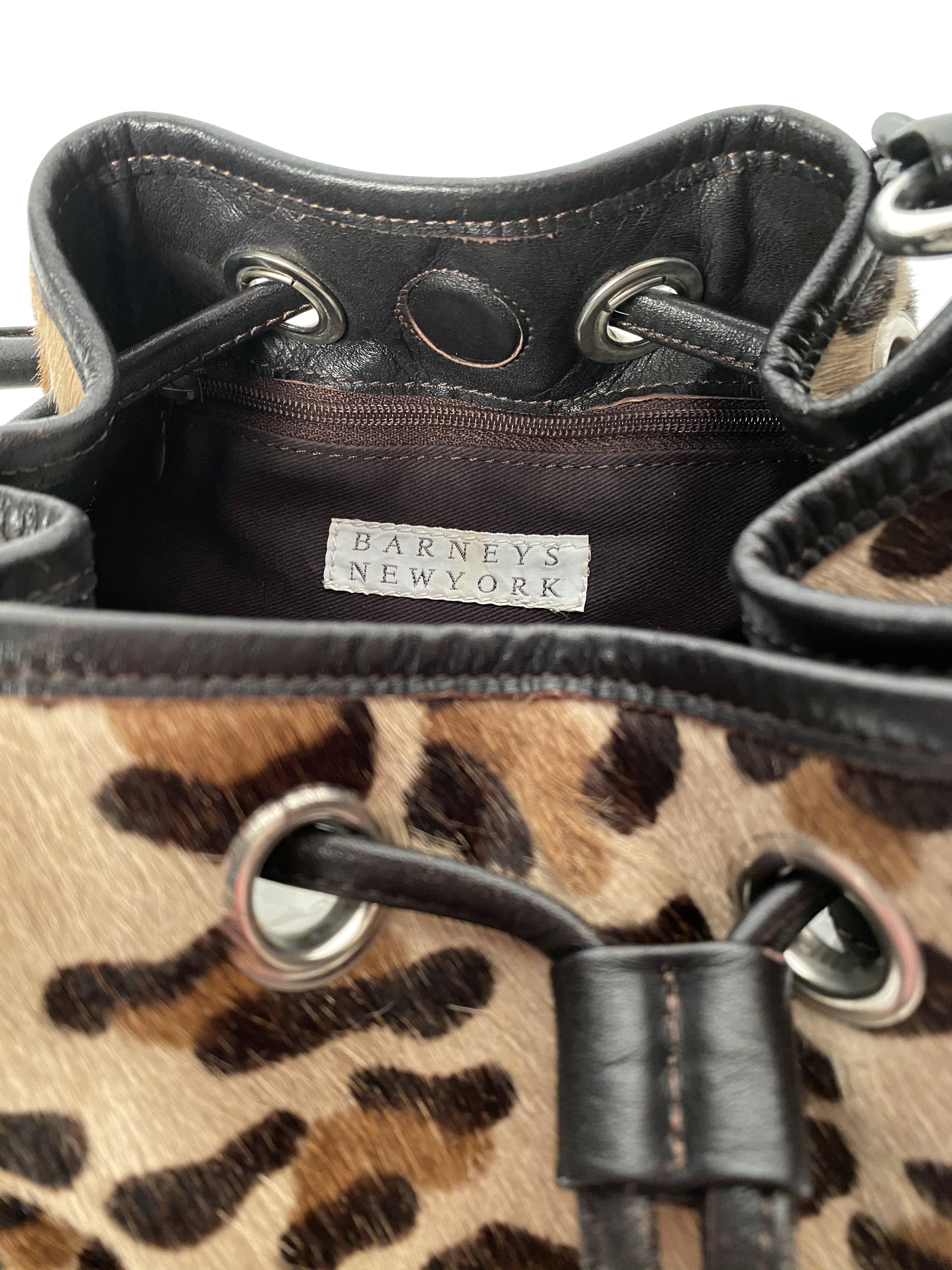 Women's Barneys New York Leopard Print Handbag For Sale