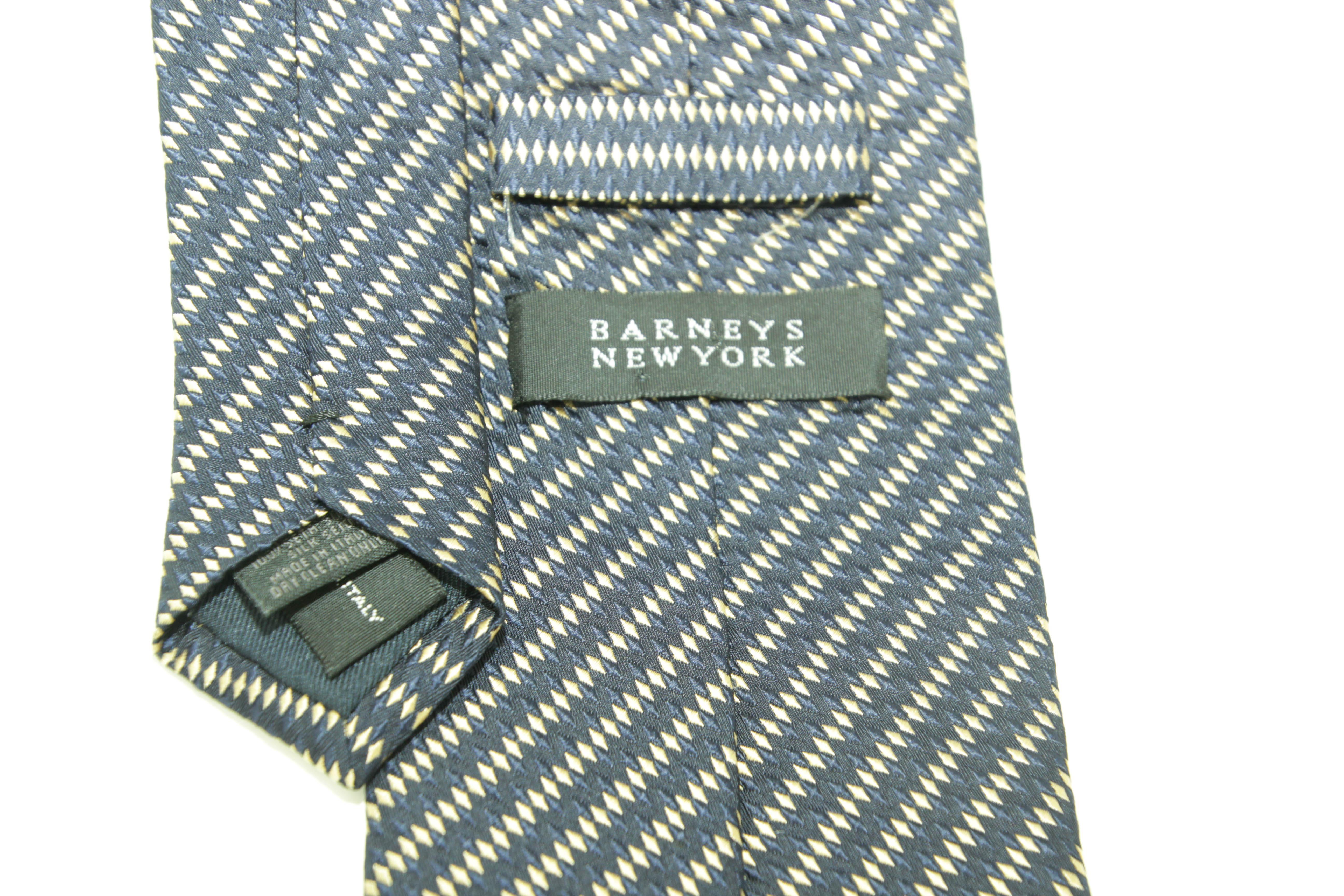 Gray Barneys New York Made in Italy Neck Tie For Sale