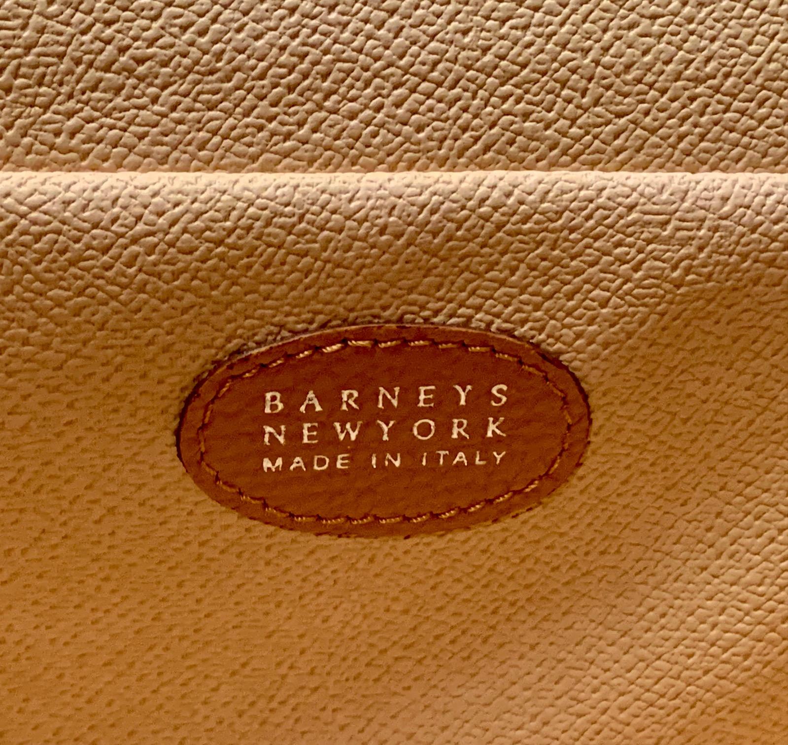 Women's or Men's Barneys New York Natural Tan Leather Pet Carrier Never Used