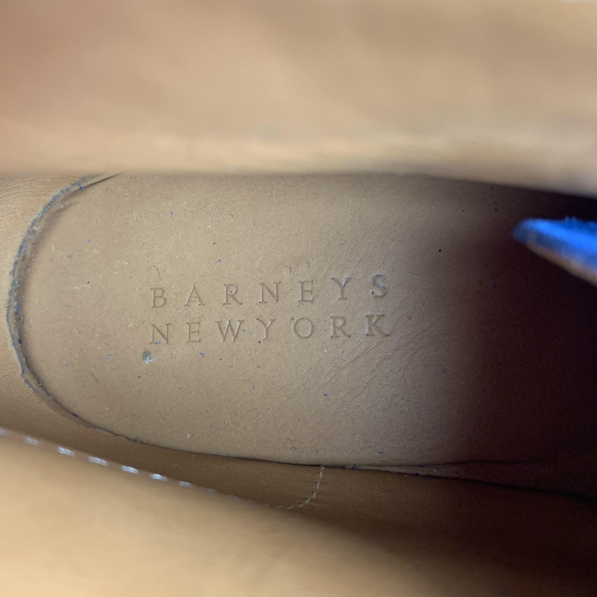 Men's BARNEY'S NEW YORK Size 8 Royal Blue Desert Lace Up Boots