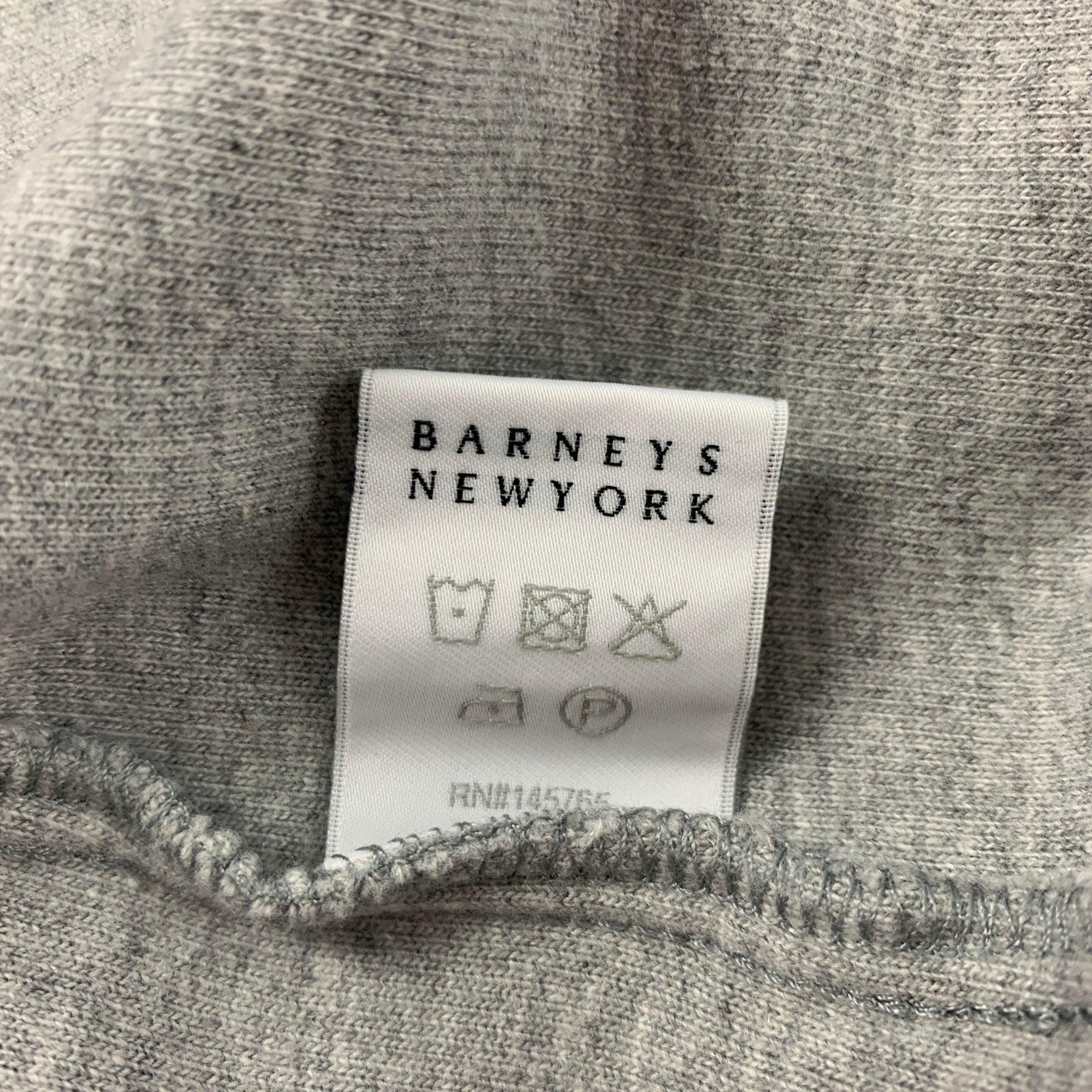 Men's BARNEY'S NEW YORK Size L Grey Cotton Modal Sweatshirt