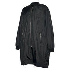 Barneys New York x Lot 78 VTG Black Midi Parka Jacket EU 54 XXL Water Resistant
