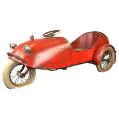 Barnfind Retro Large Tadpole Rider Tricycle Pedal Car, France, 1930s