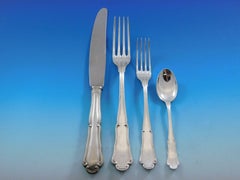 Barocco by Zaramella Argenti Juego de Cubiertos de Plata Italia 800 Cena 113 Piezas