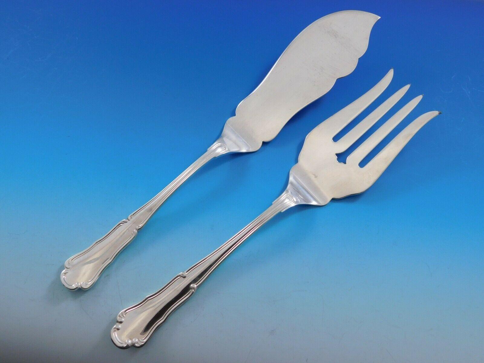 Barocco by Zaramella Argenti Juego de Cubiertos de Plata Italia 800 Cena 113 Piezas en venta 1