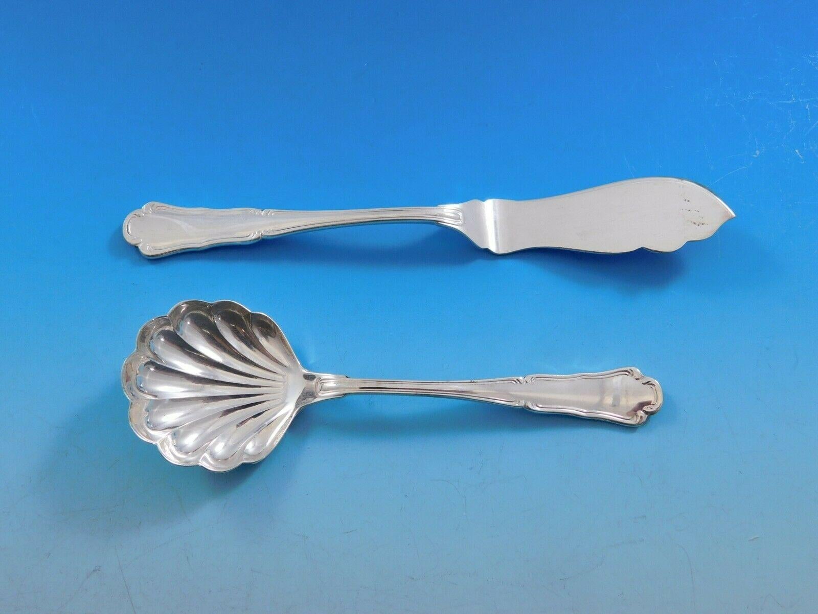 Barocco by Zaramella Argenti Juego de Cubiertos de Plata Italia 800 Cena 113 Piezas en venta 4