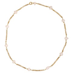 Barocco Pearl 18 Carats Yellow Gold Necklace