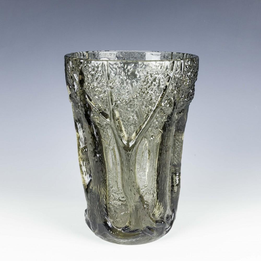Barolac 'In The Forest Glass' Vase Designed Jenkins and Inwald In Good Condition For Sale In Kent, GB