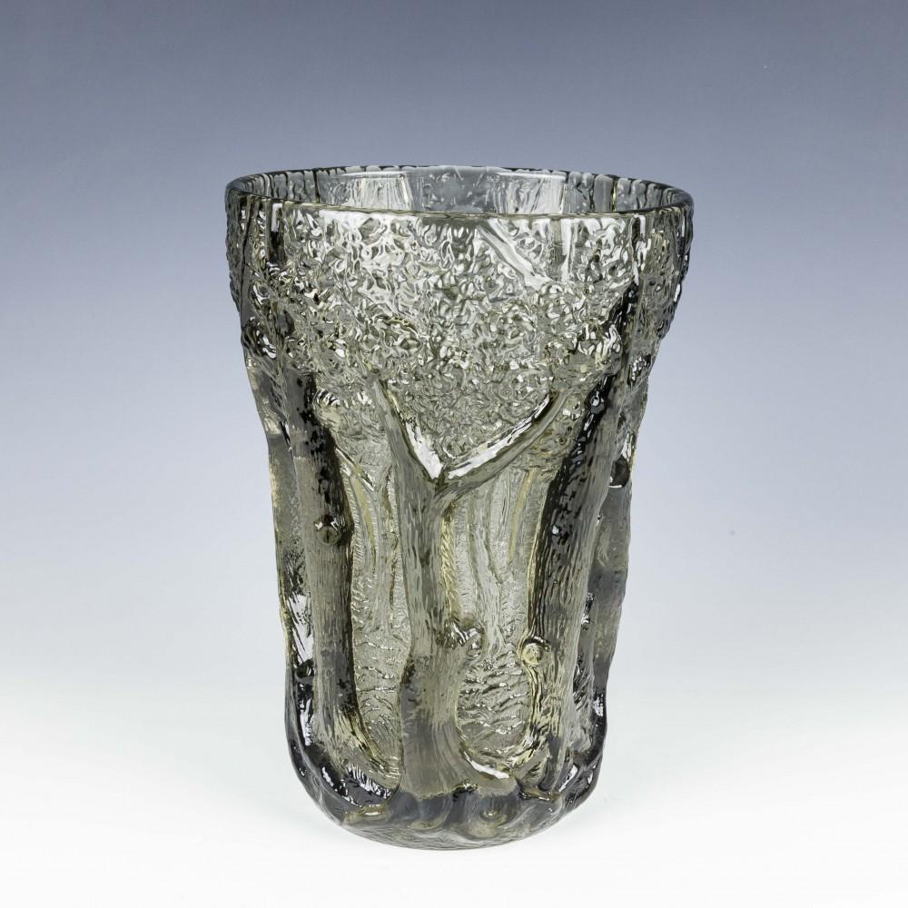 20th Century Barolac 'In The Forest Glass' Vase Designed Jenkins and Inwald For Sale