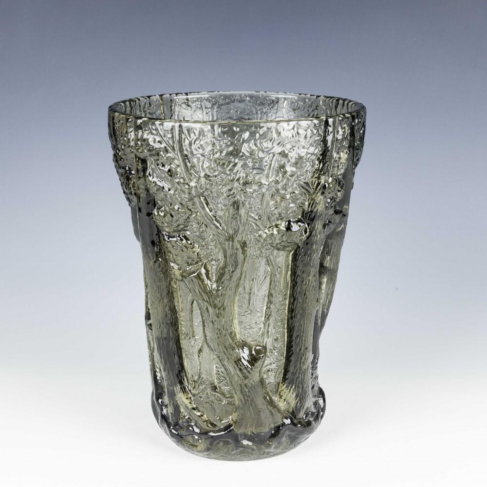 Art Glass Barolac 'In The Forest Glass' Vase Designed Jenkins and Inwald For Sale
