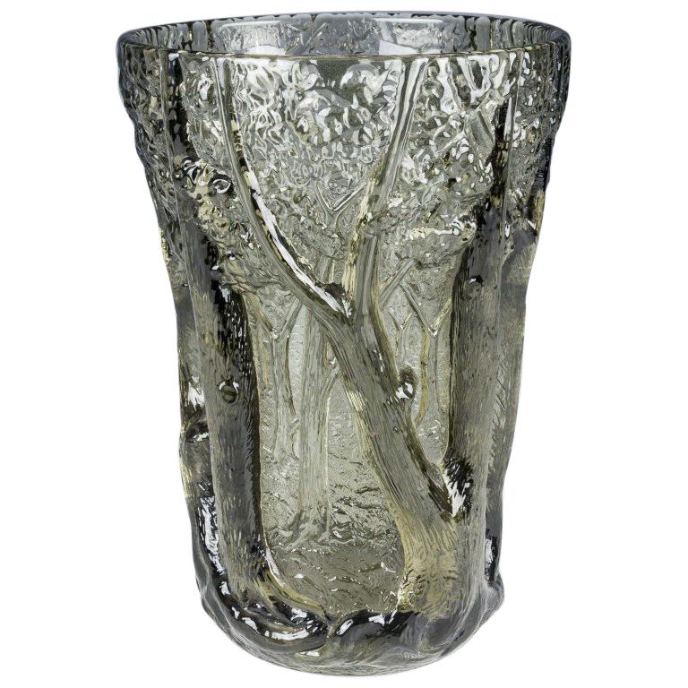 Barolac 'In The Forest Glass' Vase Designed Jenkins and Inwald For Sale