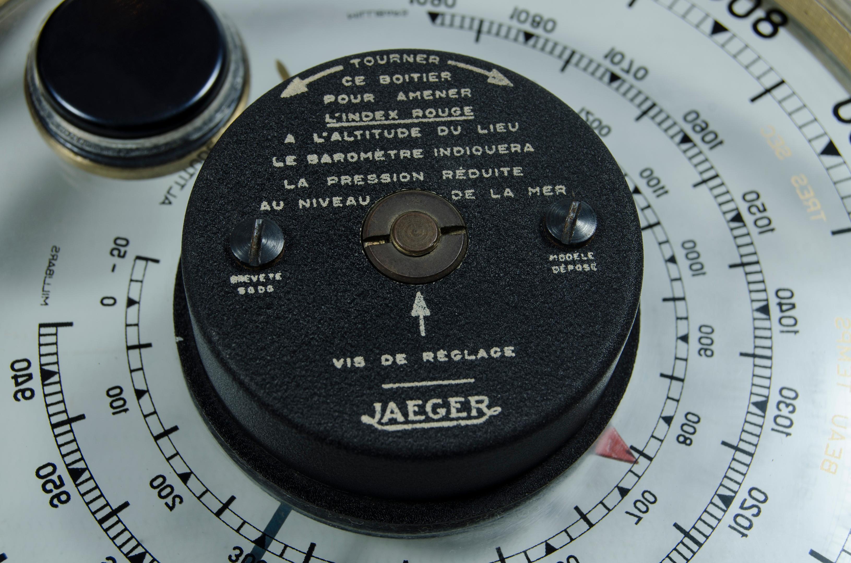 Mid-Century Modern Barometer and Thermometer Jaeger