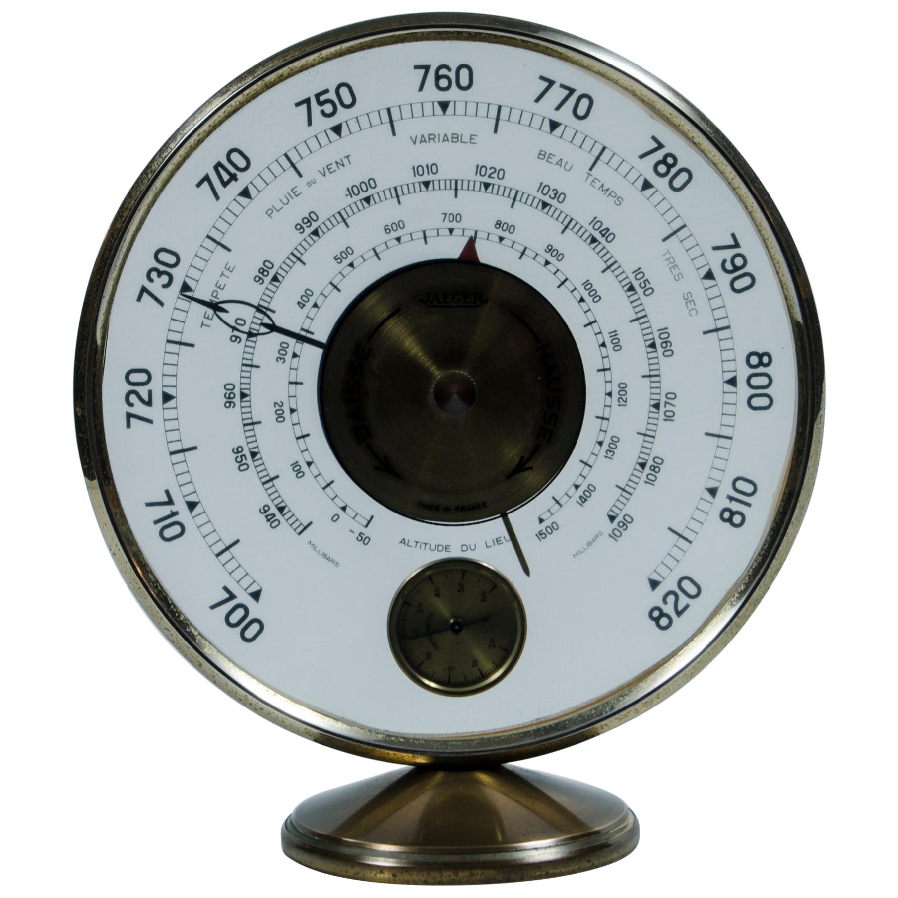 Barometer and Thermometer Jaeger