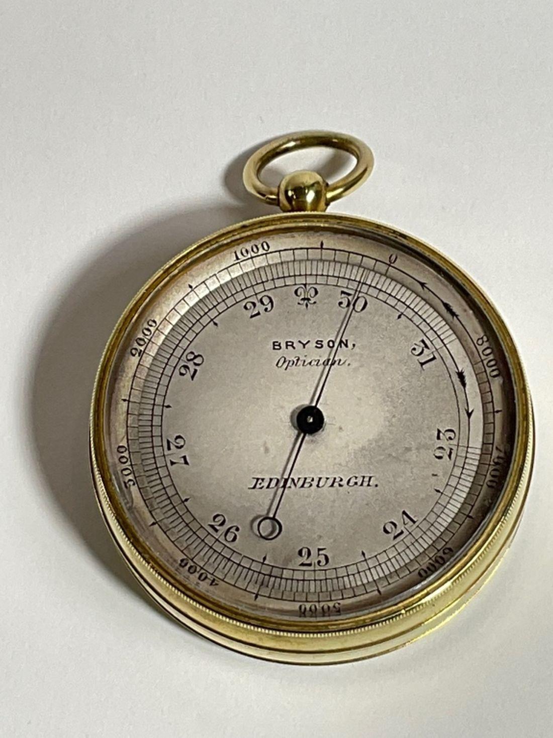 Brass Barometer by Bryson of Edinburg