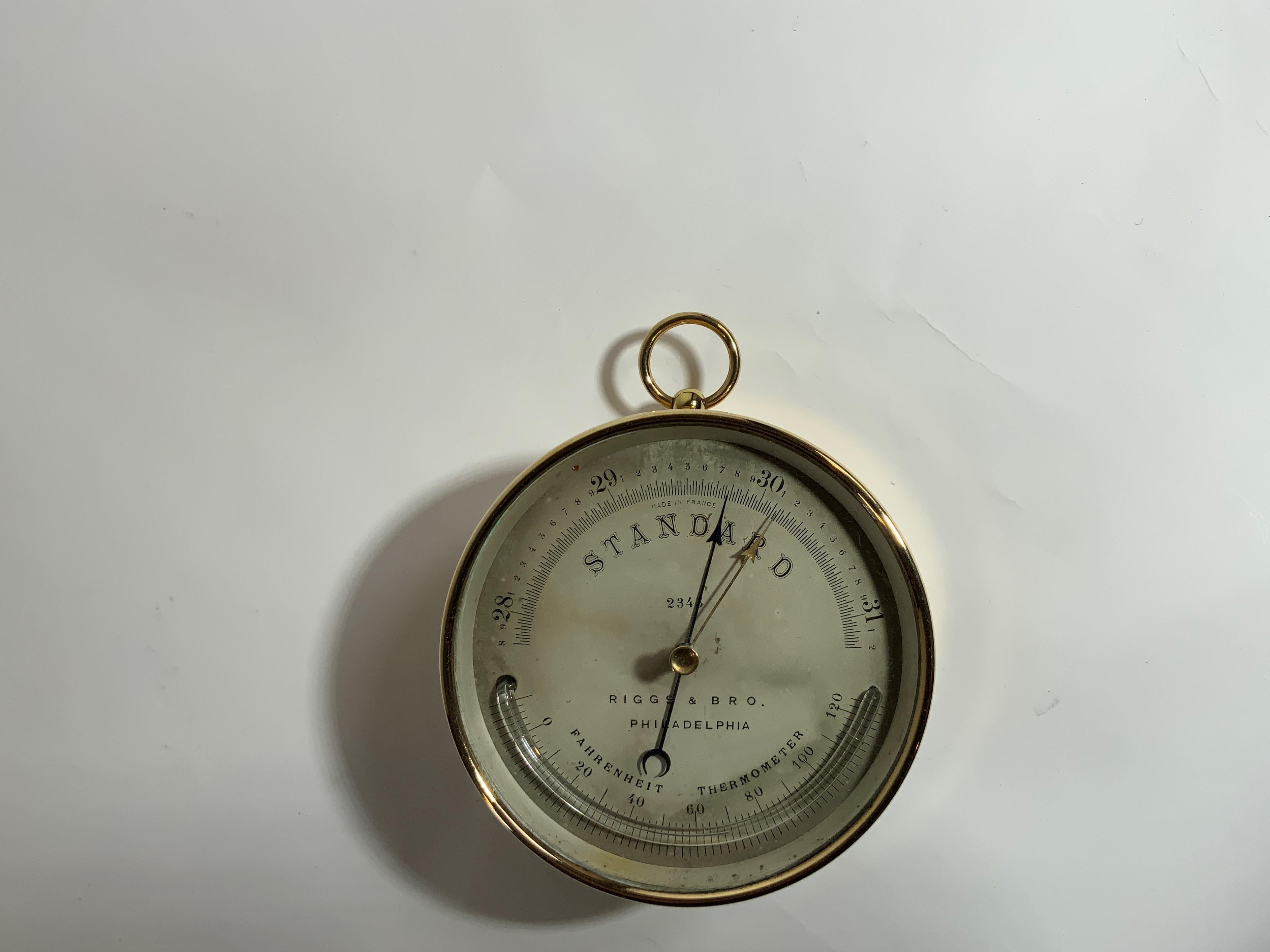 American Barometer from Riggs & Brother of Philadelphia