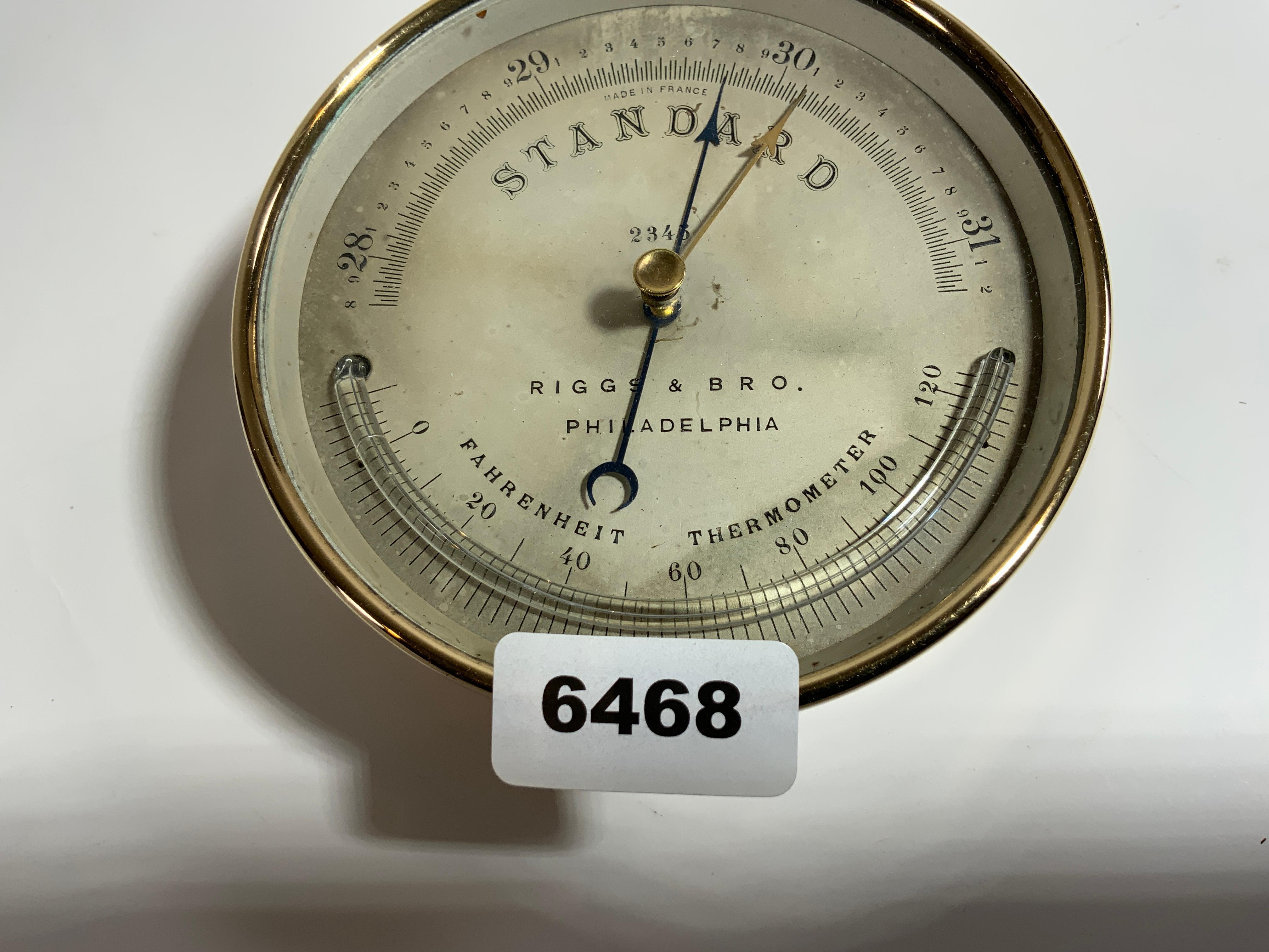 Barometer from Riggs & Brother of Philadelphia 2
