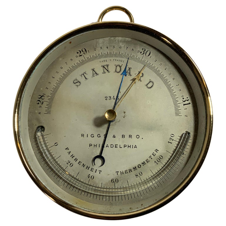 Barometer from Riggs and Brother of Philadelphia For Sale at 1stDibs