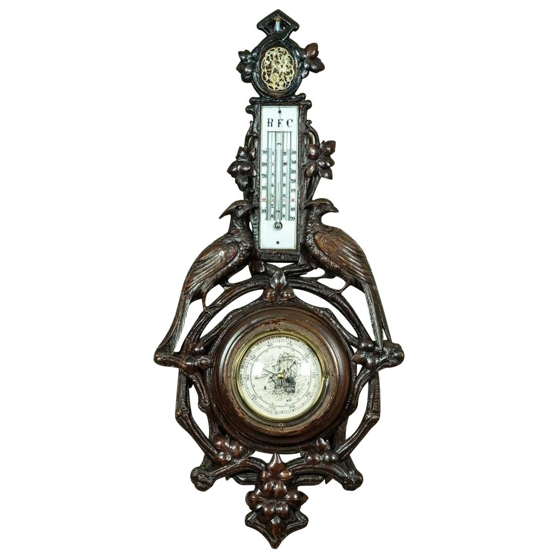 Barometer in a Carved Case, circa 1880