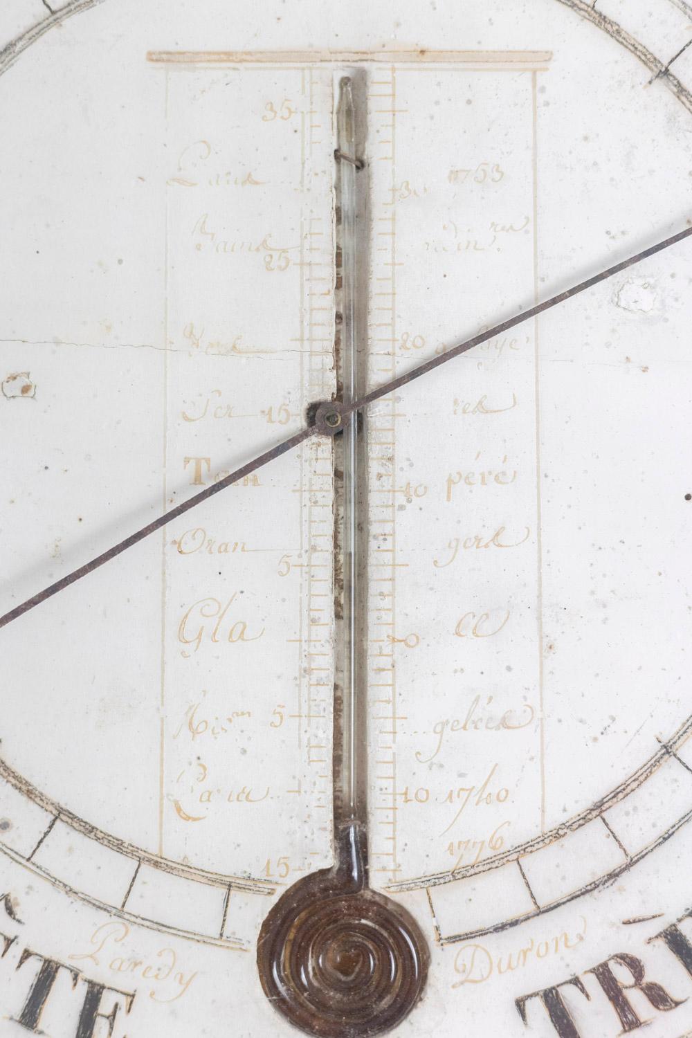 Barometer in Gilded Wood, Louis XVI Period In Excellent Condition In Saint-Ouen, FR