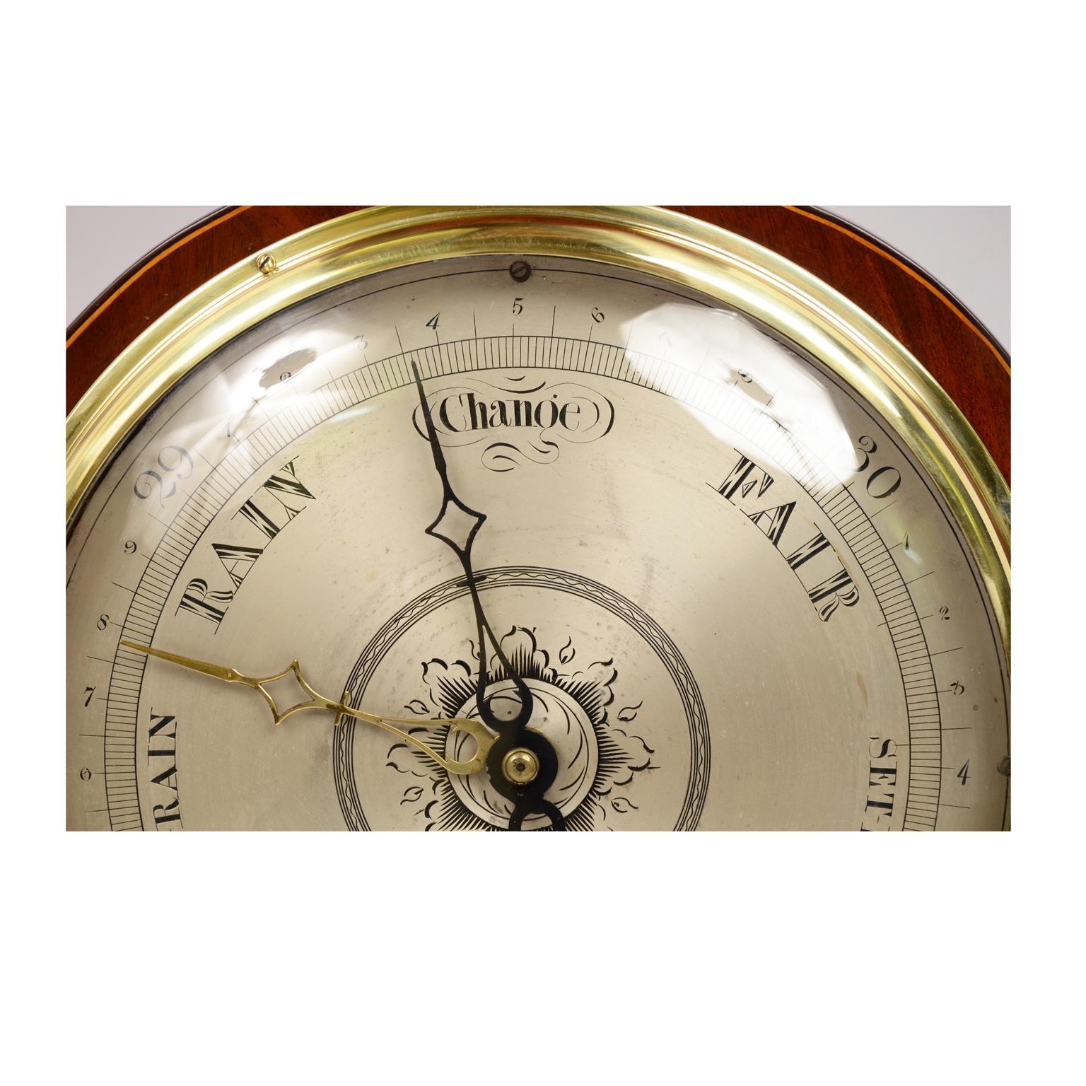 19th Century Antique Barometer Joseph Solcha Hull Antique Forecast Instrument 4