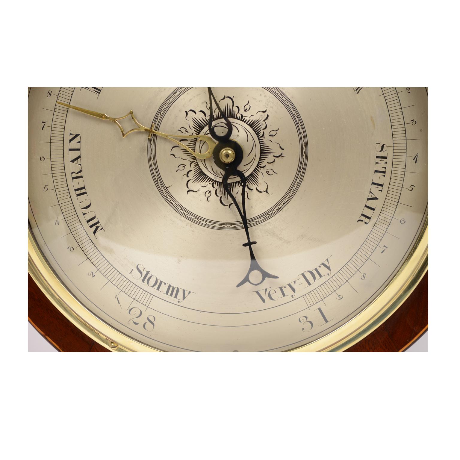 19th Century Antique Barometer Joseph Solcha Hull Antique Forecast Instrument 5