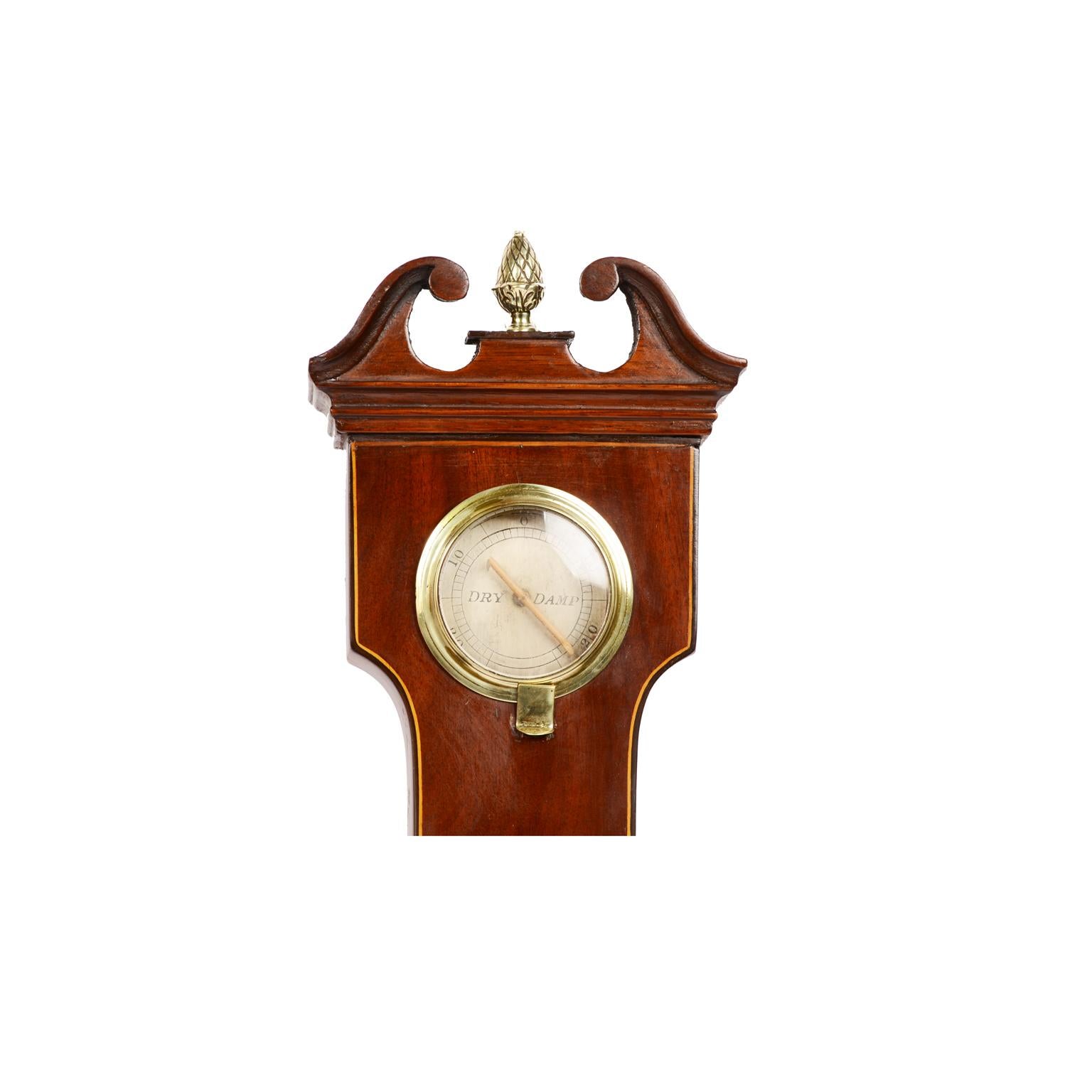 British 19th Century Antique Barometer Joseph Solcha Hull Antique Forecast Instrument