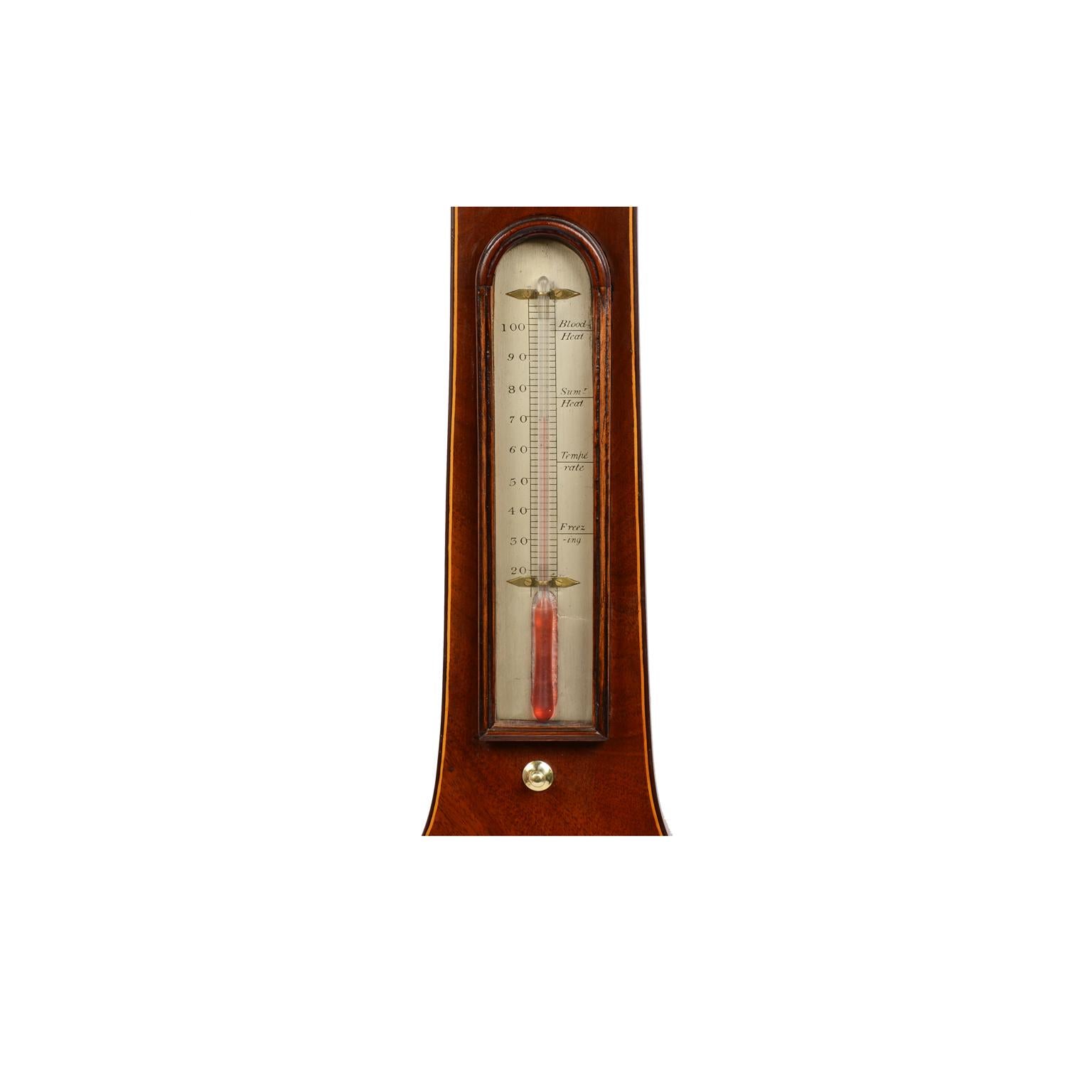 Mid-19th Century 19th Century Antique Barometer Joseph Solcha Hull Antique Forecast Instrument