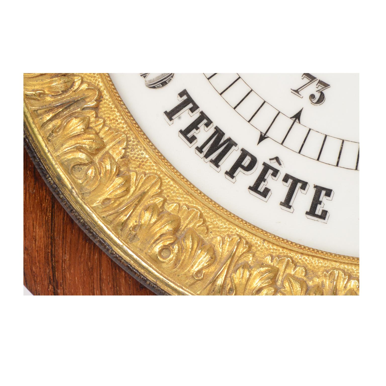 Baromètre fabriqué en France par Mon. Chevallie Deuxième moitié du 19e siècle 4