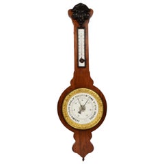 Antique Barometer Made in France by Mon. Chevallie Second Half of the 19th Century