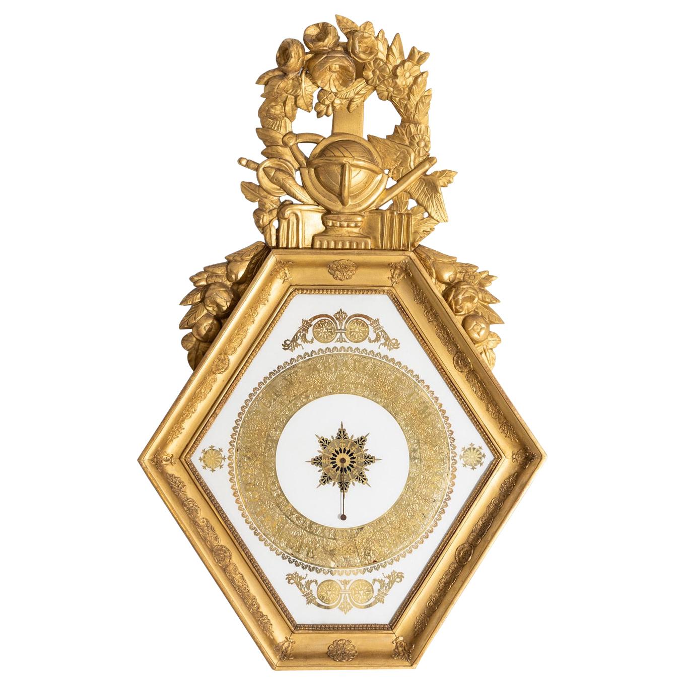 Barometer, Restauration Period, France, 1st Half 19th Century