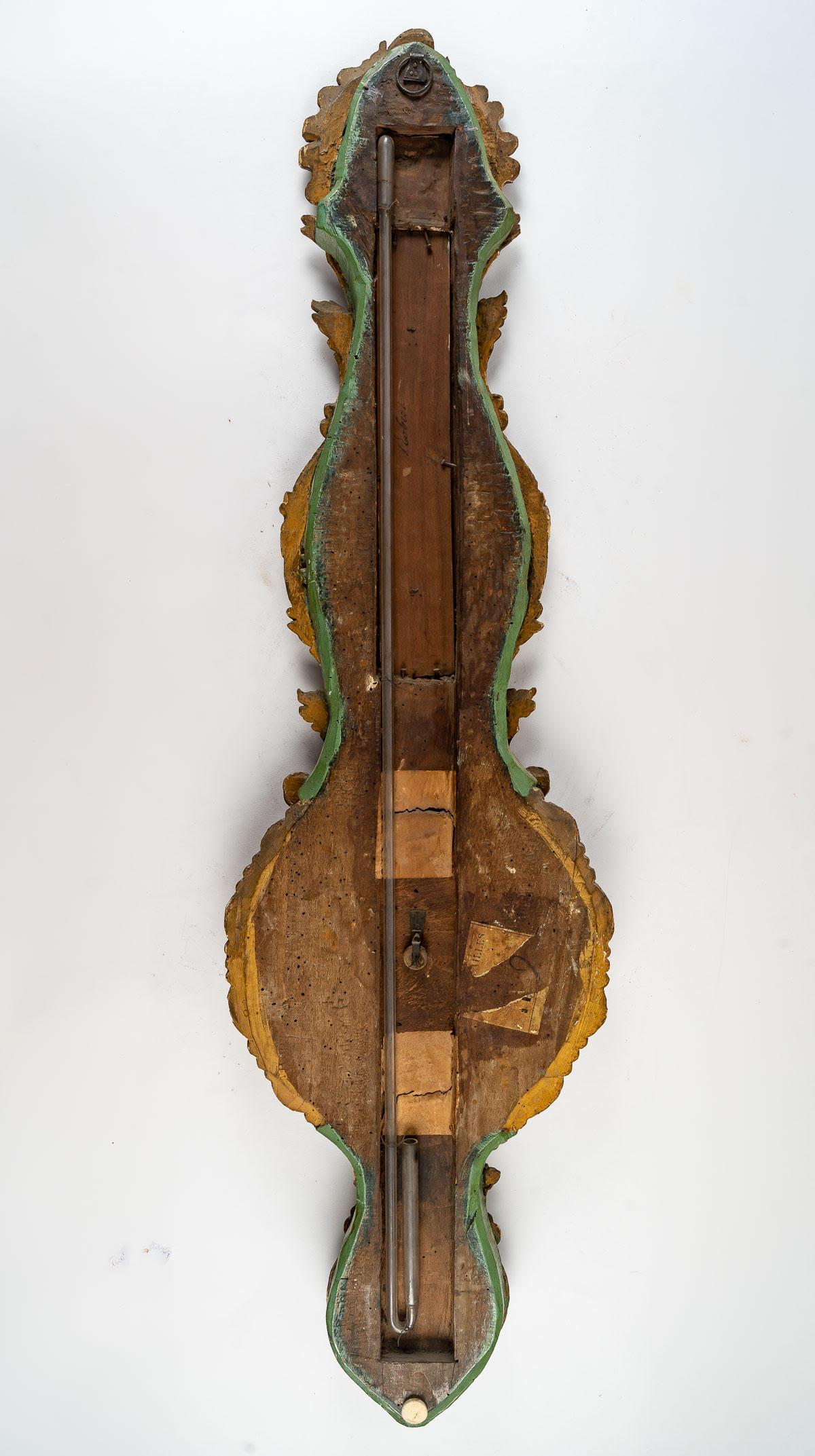Barometer, Thermometer, Louis XV.-Periode (Holz)