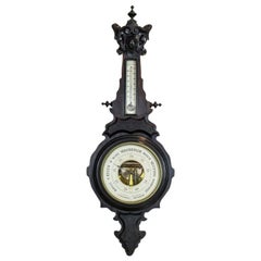 Barometer/Weather Station in a Wooden Case, circa 1900