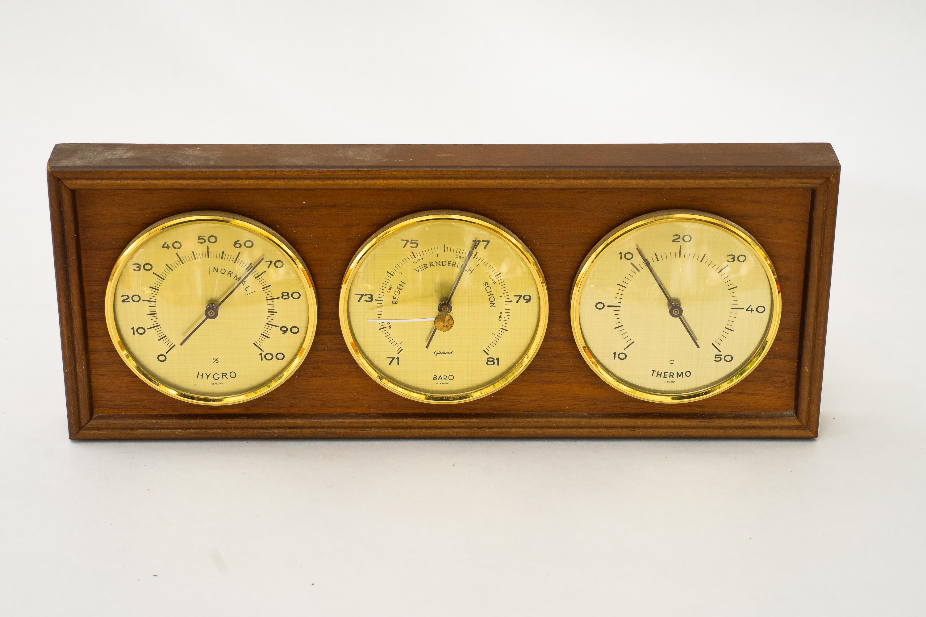 Mid-Century moderno Stazione meteorologica barometrica Vienna Around, anni '70 in vendita