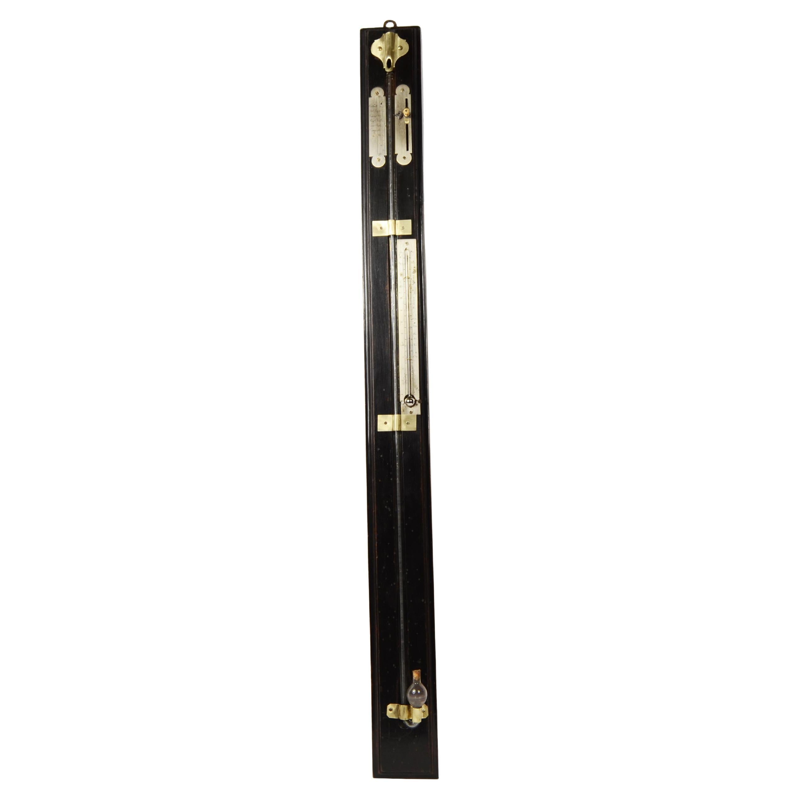 Stick barometer signed Scalvino Milano from the first half of the 19th century