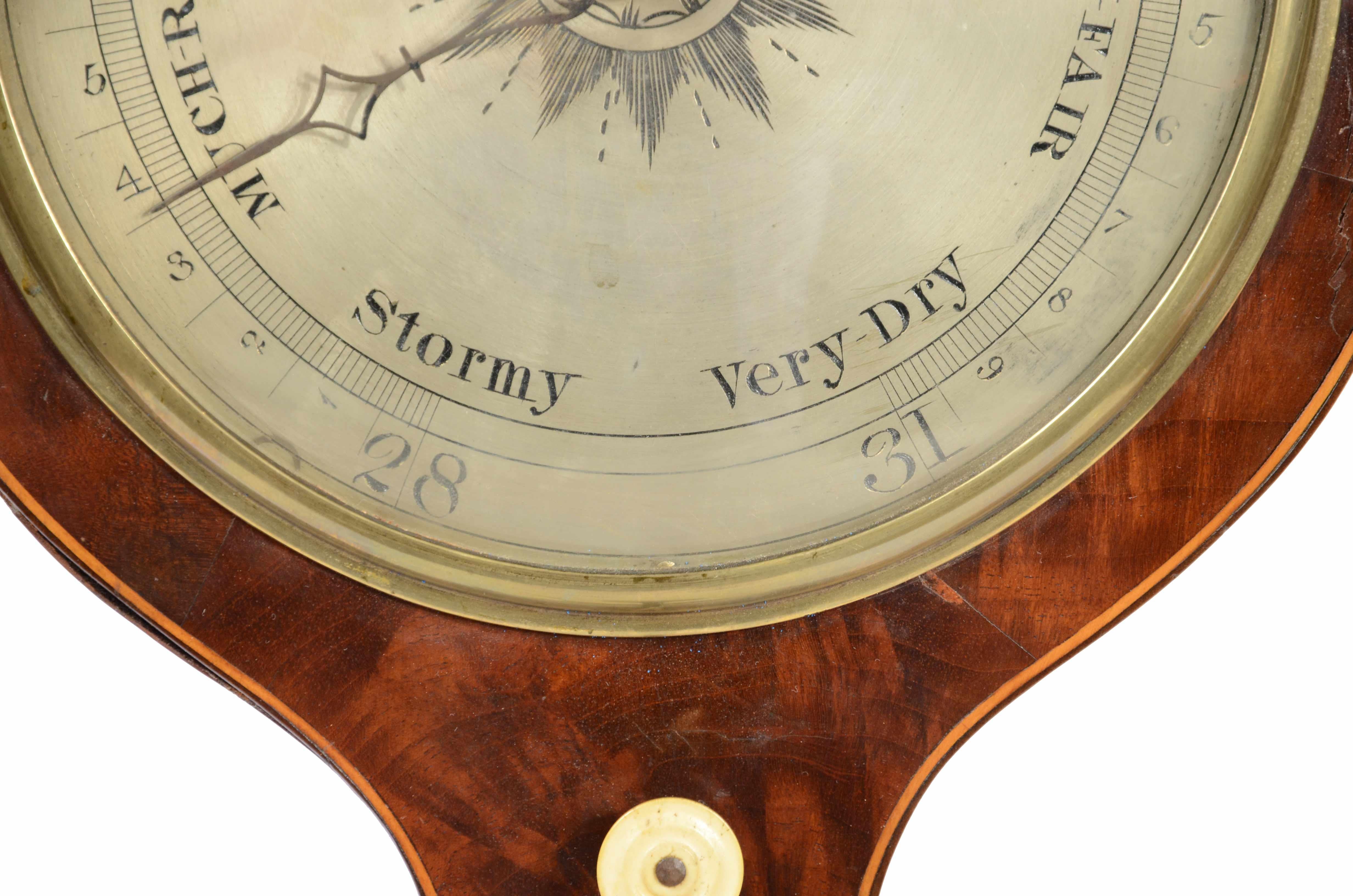 Barometro torricelliano un mercurio en legno  firmato A. Pozzi attivo tra 1820/30 en vente 8