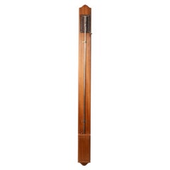 Torricellian batten barometer on mahogany board Mario de La Pierre Turin