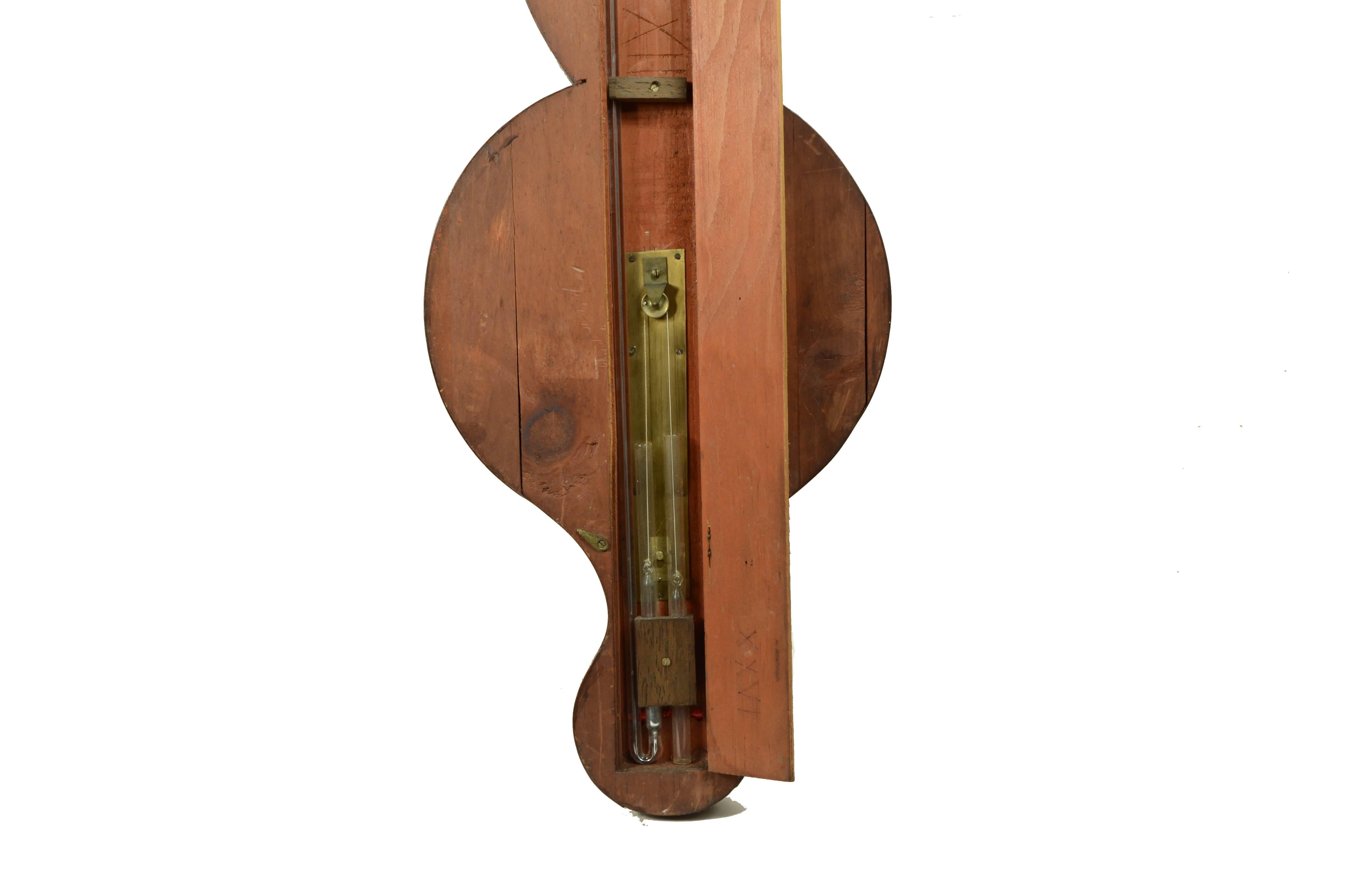 Barómetro torricelliano de caoba firmado Davis 65 Bold St. Liverpool 1839/1841 en venta 9