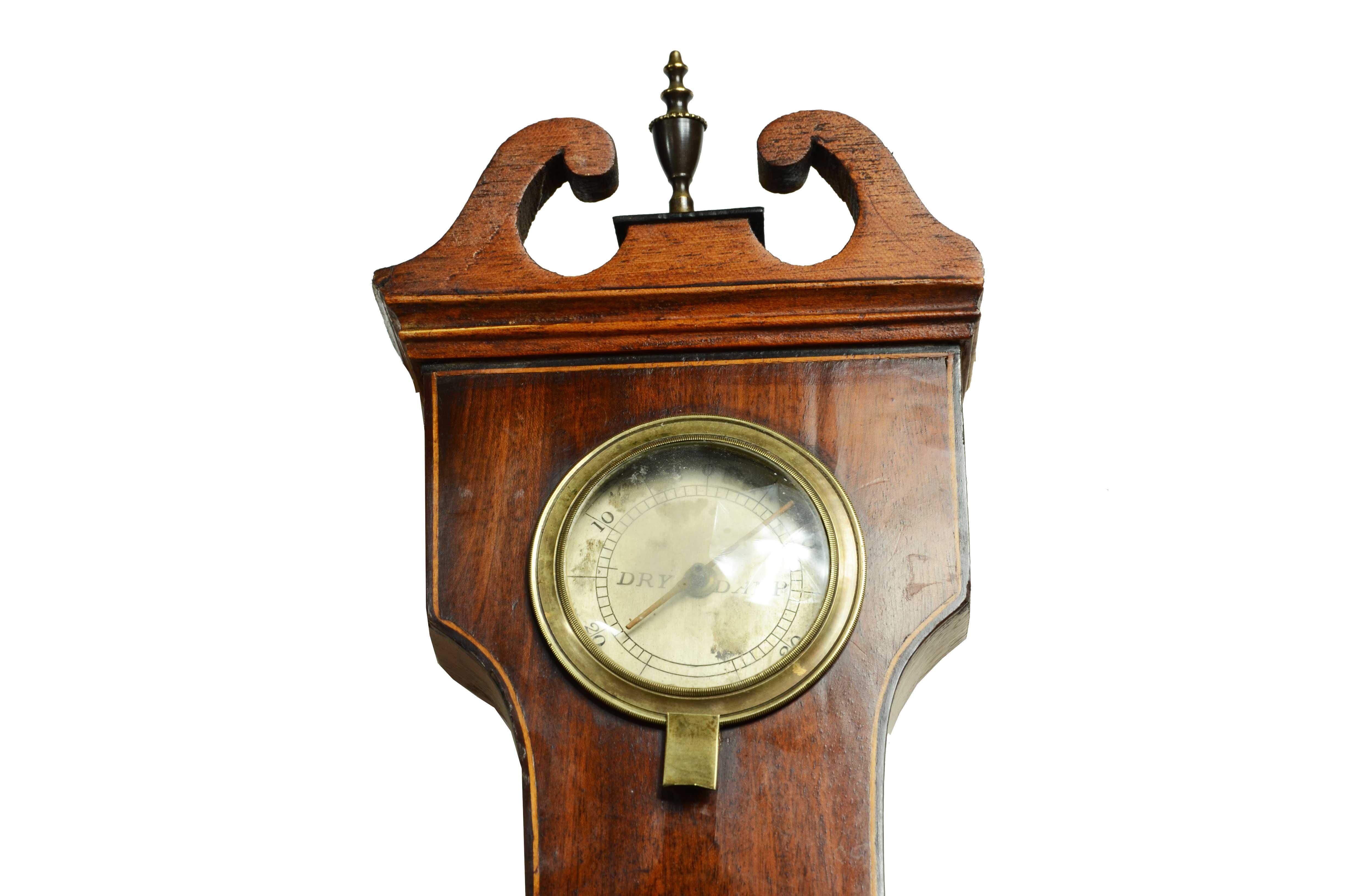 Barómetro torricelliano de caoba firmado Davis 65 Bold St. Liverpool 1839/1841 en venta 4